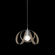 White Tortora iron suspension chandelier one light 32x h24 cm