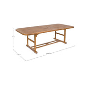 Outdoor Table Noemi Extendable in Wood 180 - 240x100x h 74cm