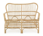 CLARITA two seater rattan outdoor sofa 119x83x h87 cm
