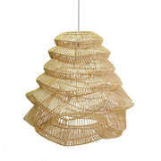 Natural rattan chandelier