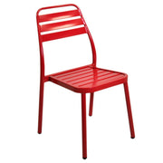 Stackable red outdoor garden chair cm49x58h45 - 88