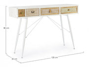 Console 3 drawers Eloise in melamine wood