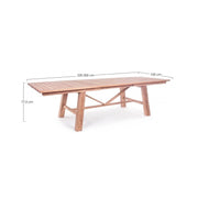 Maryland rectangular extendable table 100x200-300 cm