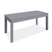 Extendable table in cement gray melamine wood 160-320x90 cm