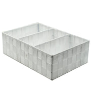 White polyester drawer 3 compartments cm31x21h10