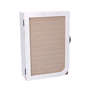 Rectangular white wooden gate keychain with 3 hooks cm20x9,5x29