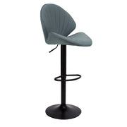 Adjustable Tunn Grey Stool with Black Base 52x56x90 cm