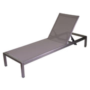 Buffalo anodized aluminum sunbed 197x64x30h cm