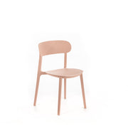 Antique pink polypropylene chair 48x52x77,5h cm