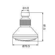 Hand shower with anti-limescale joint, ideal for a pleasant shower experience without limescale problems