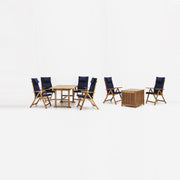 Outdoor set in acacia wood with cushions