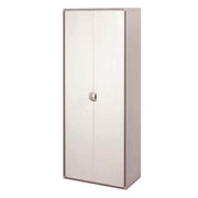 Qbik series all-shelf cabinet in resin with 2 doors + 3 shelves