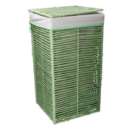 Paper hilary light green square foldable litter bin cm31x31h60