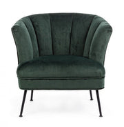 Design style green armchair