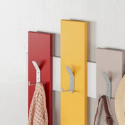 Multicolor Wave wall hanger with 8 hooks