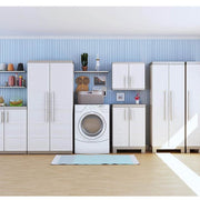 Multipurpose wardrobe with two doors and four shelves Beige EXCELLENCE 65 x45x h182 cm