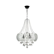 Ceiling lamp Yon MDL3973 silver decorated glass and crystal effect stones