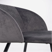 Crown velvet gray chair