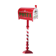 Red metal mailbox nbd-9065 cm33x20h100