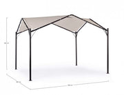 Dome gazebo for the garden anthracite-gray 3,5x3,5xh 260 cm