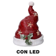 Red led resin hat cm28x26h36,7