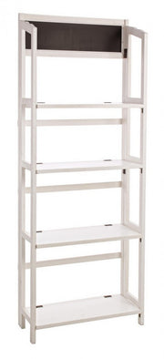 4-tier rectangular white display unit 70x29,5x190h cm