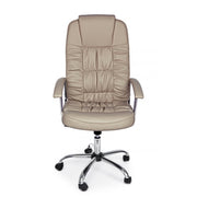 Dehli dove gray eco-leather office armchair