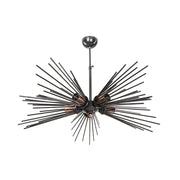 Salem MDL3806 5-light ceiling lamp in black metal