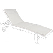 Natural poly cushion with button detail for cot 63x190 cm