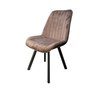 Layla brown upholstered chair