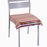 Stripe burgundy yarn-dyed cushion cm40x40h4