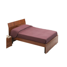 Double bed for bedroom in antique walnut cm 200x131xH 98