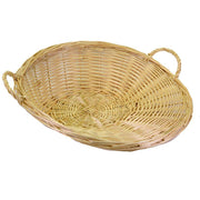 Natural wicker vallo basket w/round handles cmø45/51h17