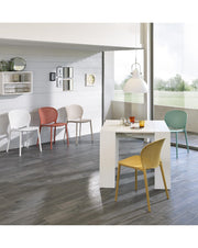 Extendable console in white mdf Pinocchio STS