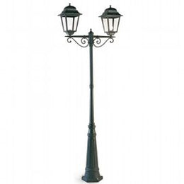 Wall-mounted Aluminum Cast Lamp with Black Transparent Glass Diffusers