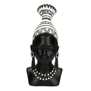 African woman bust resin statue cm23x16h39