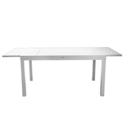 Sullivan white extendable aluminum table
