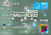 Waterfall 320 MicroLED RGB 16x20 H100cm Christmas Lights