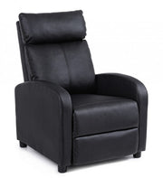 Desirè black leatherette reclining armchair