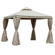 Luxury gazebo 3x4m with mosquito net and 400g - m2 cloth