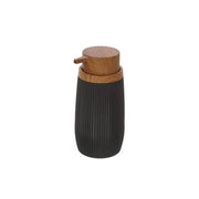 Soap Dispenser Series London Black And Brown Wood