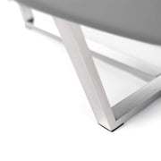 Coffee table in light gray mdf 140x80x32h cm