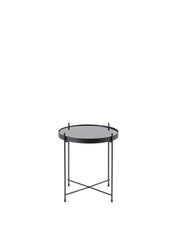 Black metal table 38 x 38 x h 43 cm