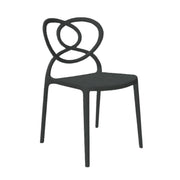 Lovely Black Polypropylene Chair UV and Moisture Resistant L59 x W53 x H82