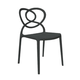 Lovely Black Polypropylene Chair UV and Moisture Resistant L59 x W53 x H82