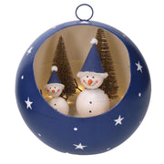 Blue led metal sphere cm ø22h22