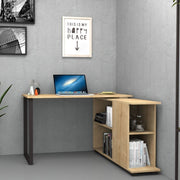 Desk with reversible bookcase Oak OSLO 120x60x h74 cm