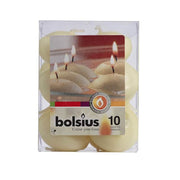 Bolsius Floating Candle 30/45Mm 4.5Hours 10Pcs Ivory