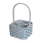 Madeira light blue bottle holder 4p cm22x22h15/34