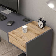 Candy desk anthracite walnut usb ports 121x45